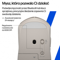 Mysz bezprzewodowa HP 410 Quiet purple