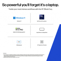 Laptop HP ZBook Fury 16 G1i Ultra 9-285HX 16 WUXGA 32GB 1TB SSD RTX3000 Blackwell W11P 3y