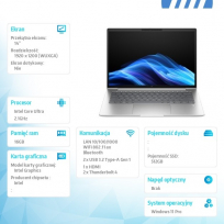 Laptop HP EliteBook 6 G1i 14 WUXGA Ultra 7-265U 16GB 512GB W11P 3Y