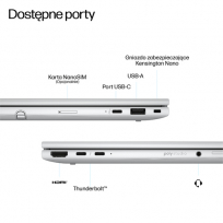 Laptop HP EliteBook 8 FLIP G1i 13 13.3 WUXGA Touch Ultra 7-255U 16GB 512GB Win11Pro 3y Srebrny