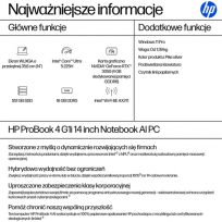 Laptop HP ProBook 4 G1i 14 WUXGA Ultra 5-225H 16GB 512GB W11P 3Y