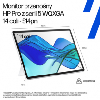 Monitor przenośny HP Series 5 Pro 514pn 14 WQXGA IPS USB-C