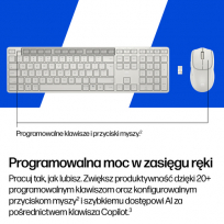 Zestaw klawiatura + mysz HP Multi-Device Dual-Mode 95C biały
