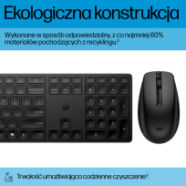 Zestaw klawiatura + mysz HP 655 czarny