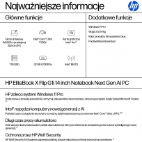 Laptop HP EliteBook X Flip G1i 14 WUXGA Ultra 7-258V 32GB 1TB SSD W11P