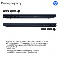 Laptop HP EliteBook X Flip G1i 14 WUXGA Ultra 7-258V 32GB 1TB SSD W11P