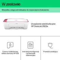 Urządzenie wielofunkcyjne HP DeskJet 2823e All-in-One up to 7.5/5.5ppm Printer