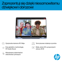 Laptop HP OmniBook 5 Flip 14-fp0004nw Core 5 120U 142K Touch IPS 16GB LP512GB 1080p 68Wh Win11 Blue Sky 2Y