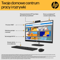 Komputer HP 27-cr0232nw AIO 27 FHD IPS AG Ryzen 5 7520U 16GB 512GB AMD Win11 2Y biały