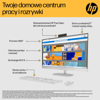 Komputer HP 27-cr0232nw AIO 27 FHD IPS AG Ryzen 5 7520U 16GB 512GB AMD Win11 2Y biały