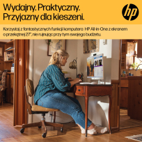Komputer HP 27-cr0232nw AIO 27 FHD IPS AG Ryzen 5 7520U 16GB 512GB AMD Win11 2Y biały