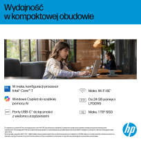 Laptop HP OmniBook Flip 14 WUXGA Touch IPS Ryzen AI 5 340 16GB 512GB BT BLKB x360 Win11 Meteor Silver 2Y