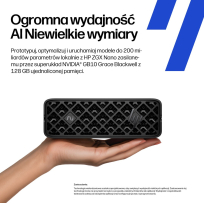 Komputer HP ZGX Nano G1n AI GB10 128GB 4 TB Linux Mini AI Workstation AI Czarny