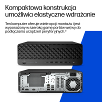 Komputer HP EliteDesk 8 SFF G2a Ryzen AI 5 PRO 435 16GB 512GB W11P