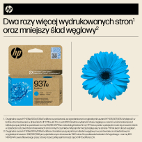 Tusz HP 937e EvoMore Cyan Original Ink Cartridge